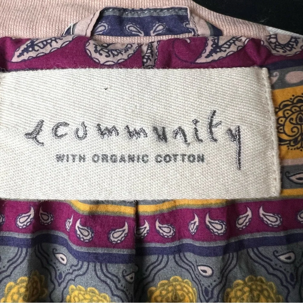 Aritzia Community - Women's Organic Cotton Crop Jacket Pink -‎ Sz. XS